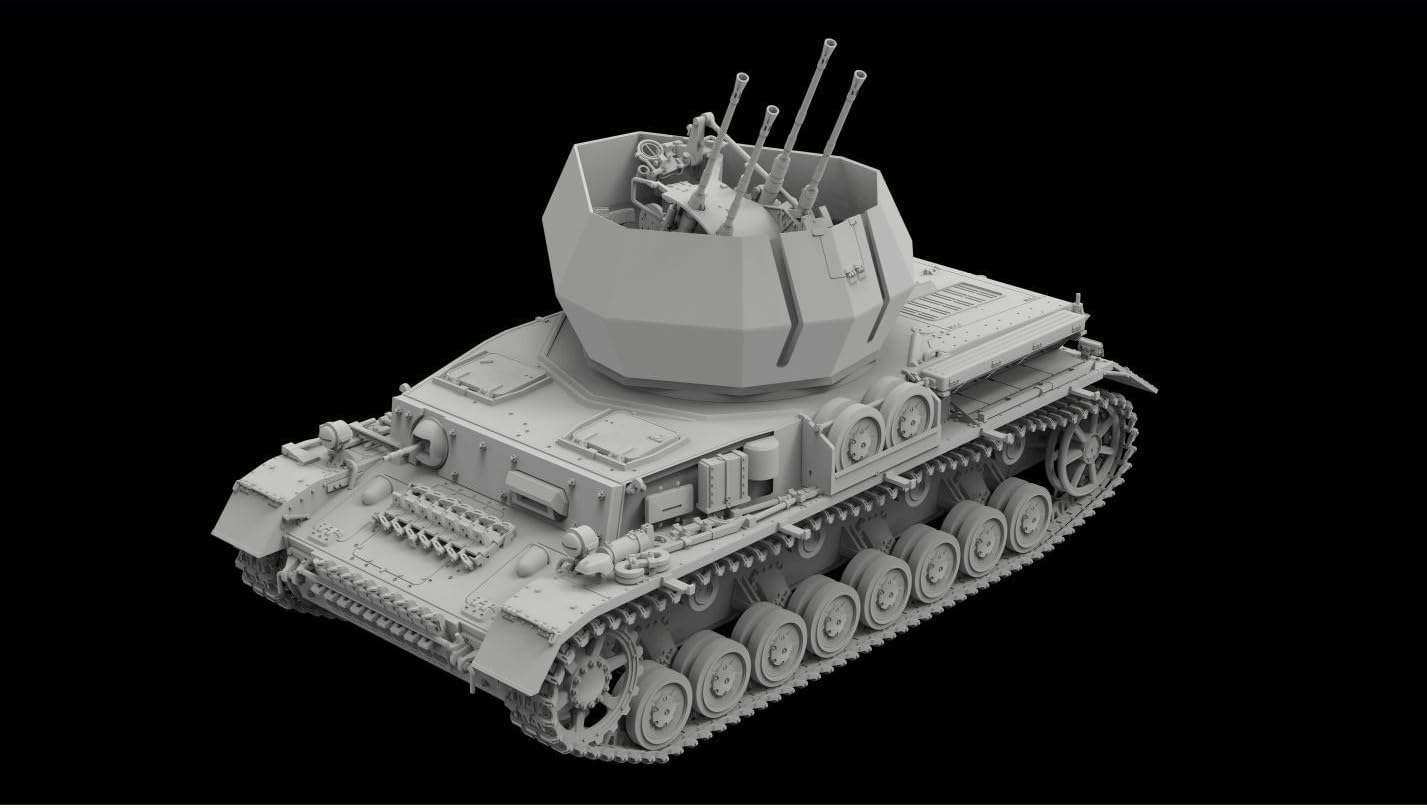 FH3030 1/72 German Flakpanzer IV Wirbelwind Assembly Model Kit