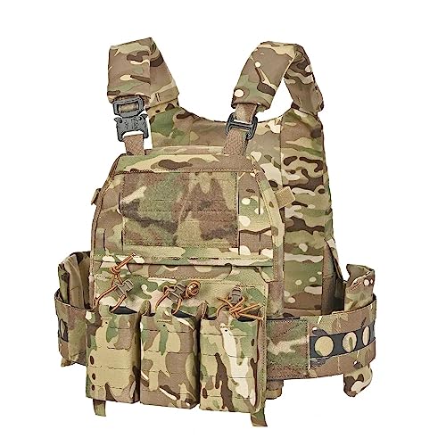 Sponsored Ad – Tactical Vest Ferro V5 FCPC Hunting Plate Carrier Modular Body Armor Portable MOLLE Army Airsoft Training Triple magazine pouch