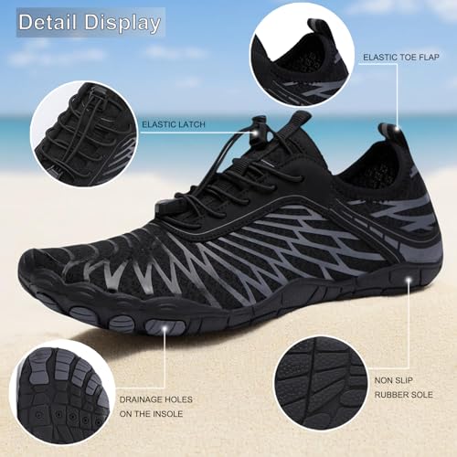 Image of Hike Barefoot Shoes Women Men Pro Water Footwear Wide Toe Box Non-Slip Unisex Athletic Outdoor Running Shoes