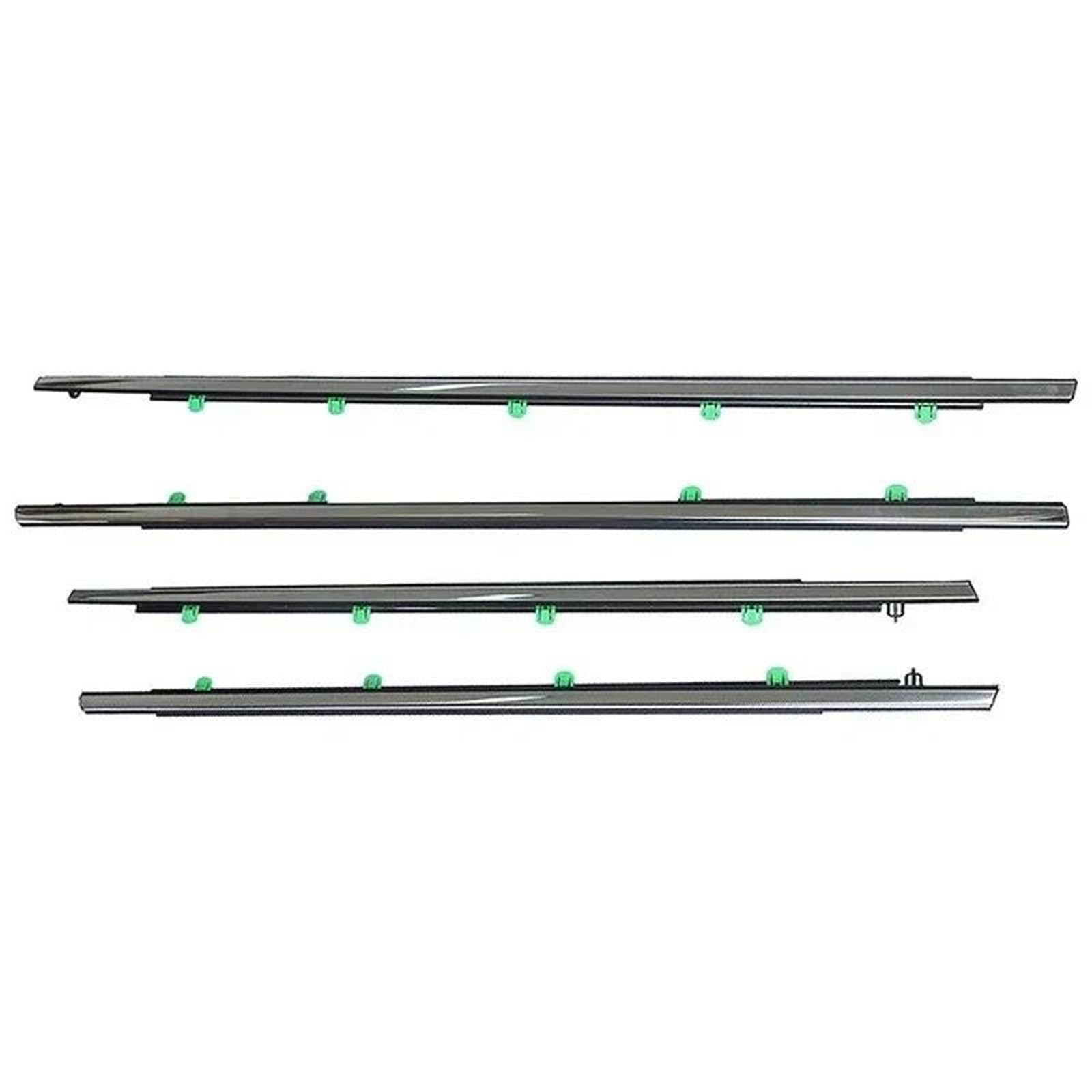 Snwdbh 2012-2016 Car Weatherstrip Window Seal Belt For Crv 2007-2016 Silver Plated Side Door Glass Sealing Strip Moulding Trim Waterproof Exterior Belt(2012-2016)