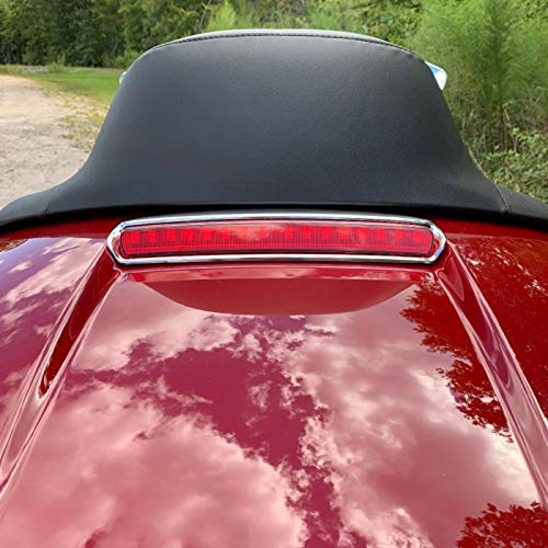 CUSTOM DYNAMICS HIGH MOUNT TOUR PAK LED LIGHT COMPATIBLE WITH 14-UP HARLEY TOURING BIKES (Chrome w Smoke Lens)