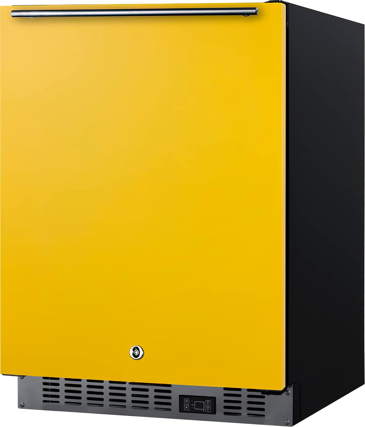 Summit Appliance ALFZ53Y 24" Wide Built-In All-Freezer, ADA Compliant, Saffron Gold Door, 3.7 cu.ft Capacity, Frost-free Operation, Fingerprint Resistant, Open Door Alarm