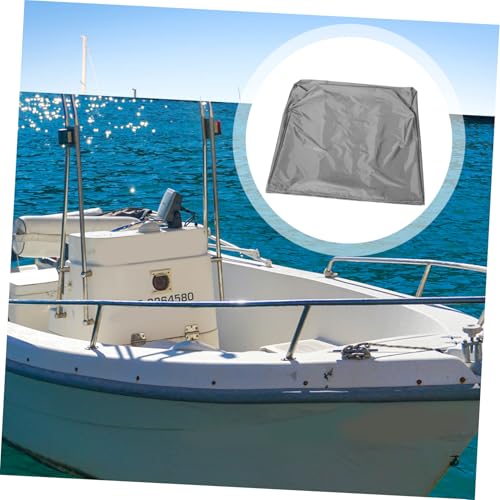 Housse console centrale bateau polyester gris 112x76x102 cm bâche de protection imperméable