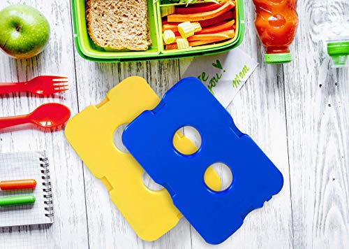 Healthy Packers Ice Pack For Lunch Box - Freezer Packs - Original Cool Pack | Slim & Long-Lasting Reusable Ice Packs For Lunch Bags And Cooler Bag (Set Of 4) #TOP4