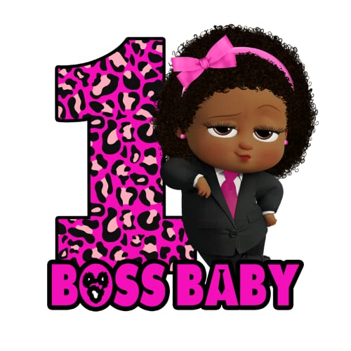 Boss Girl 1st Birthday Tutu Outfit For One Year Old Baby Girl 1 - Leopard Print and Pink3