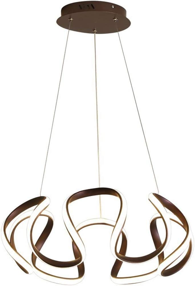Lustre en aluminium à hauteur réglable pour éclairer un restaurant moderne