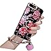 iPhone 6 Plus Crystal TPU Case,Inspirationc Diamond iPhone 6S Plus Case Bling Glitter Rhinestone Soft Silicone Rubber Bumper Case with 360 Ring Stand Holder for iPhone 6 Plus/6S Plus--Strap Rosemary