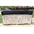StorMaster Firewood Rack Top Cover Waterproof Replacement for 8 foot Woodhaven Firewood Log Heavy Duty Storage Log Rack Covers (Not The Full Cover)