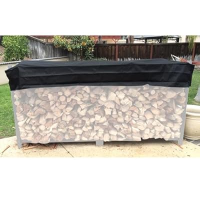 StorMaster Firewood Rack Top Cover Waterproof Replacement for 8 foot Woodhaven Firewood Log Heavy Duty Storage Log Rack Covers (Not The Full Cover)