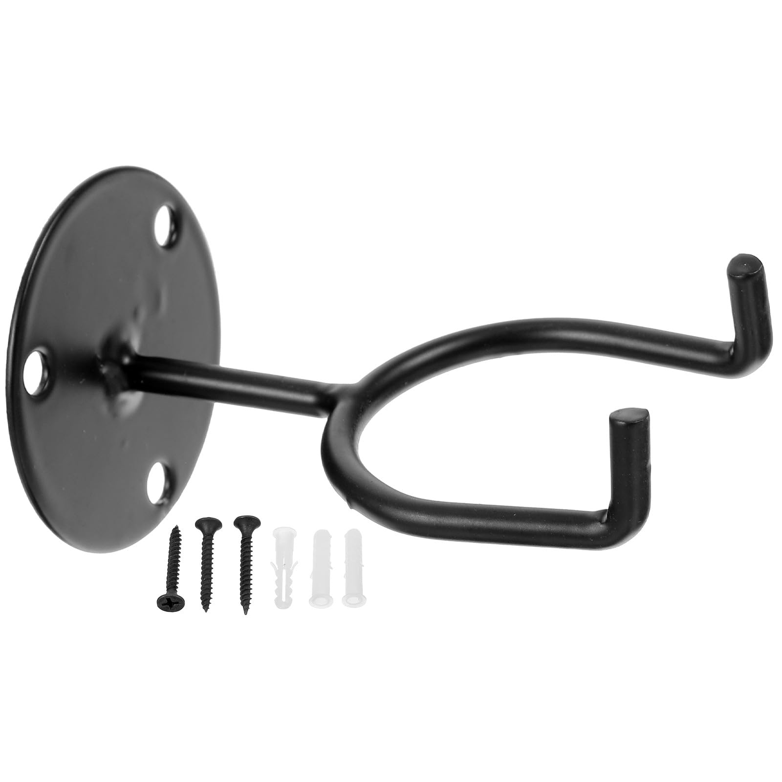 Yardwe Black Iron Baseball Wall Mount Holder Space Saving Baseball Ball Storage Rack for Living Room and Home Sports Display