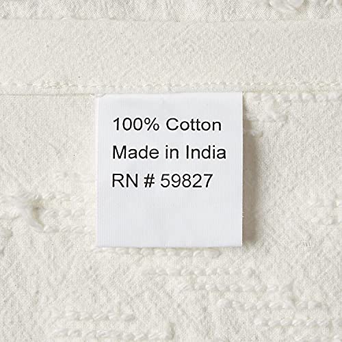Beatrice Home Fashions Wedding Ring Chenille Bedspread, Queen, Ivory #TOP5