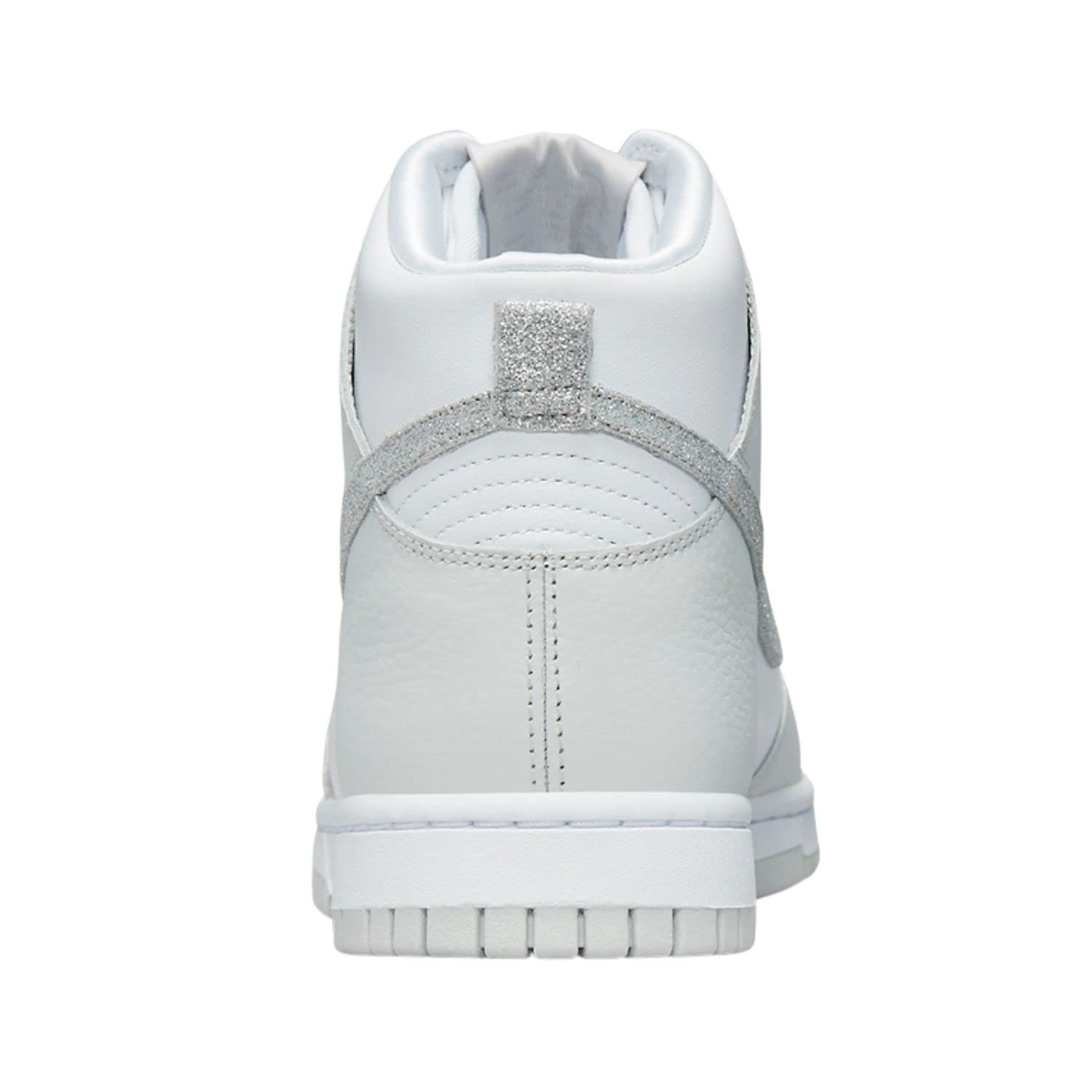 Nike Zapatillas altas para mujer, color blanco y plateado, 36.5 EU