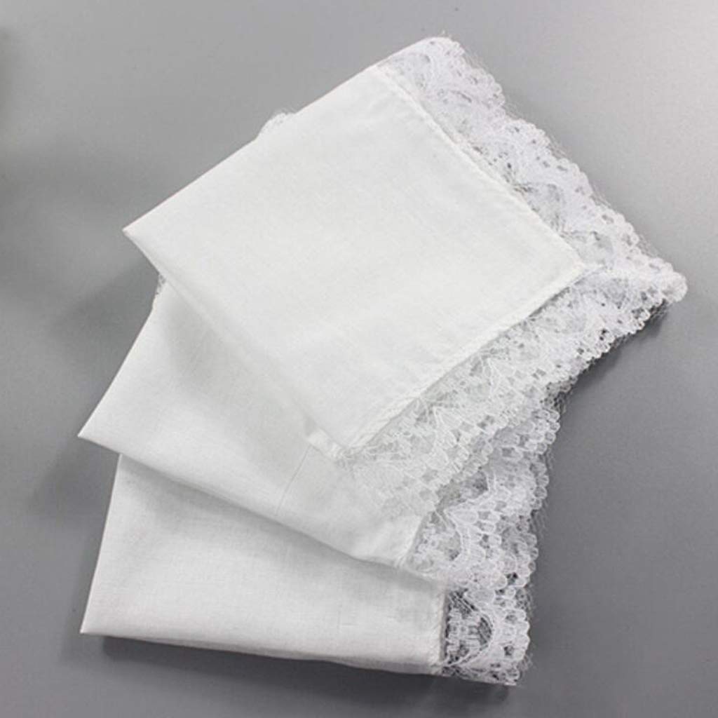 Taschentücher Einstecktuch Einstecktuch Einstecktuch 100% Baumwolle Weiß für Herren Damen 23x25 cm