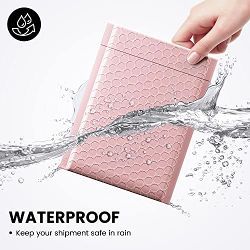 Image of Fuxury 300 Pack Sakura Pink Bubble Mailers 6x10 Bubble Shipping Envelopes | #0 Thick Small Bubble Padded Mailer Strong Adhesion Padded Envelopes for Mailing Jewelry,Makeup
