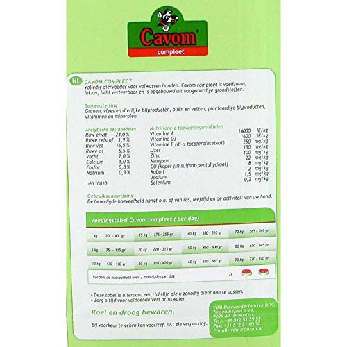 Cavom 5 KG compleet hondenvoer