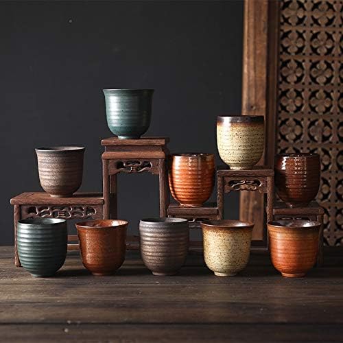 Tea Cup Ceramic Host Creative Japanese Water Retro Personal Stoneware Soaking Container(D)