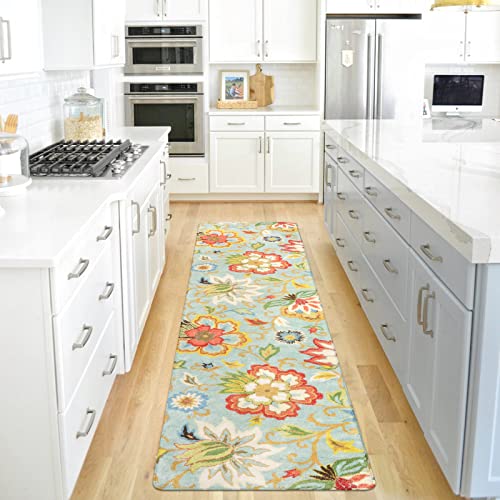 Lahome Floral Kitchen Runner - 2X8 Runners For Hallways Non-Slip Washable Soft Runner Rug Throw Low-Pile Entryway Laundry Room Rug Runner Paisley Print Carpet Runner For Bedroom Living Dinning Room #TOP8
