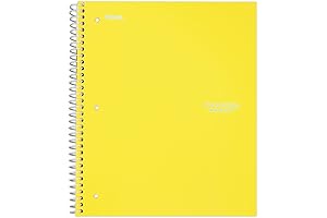 Five Star Spiral Notebook in Vibrant Yellow: Your Note-Taking Companion