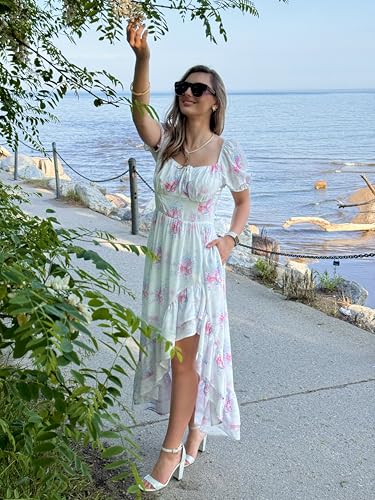 Image of Scarlet Darkness Corset Dresses for Women Summer 2026 Floral Wedding Guest Chiffon Sundress