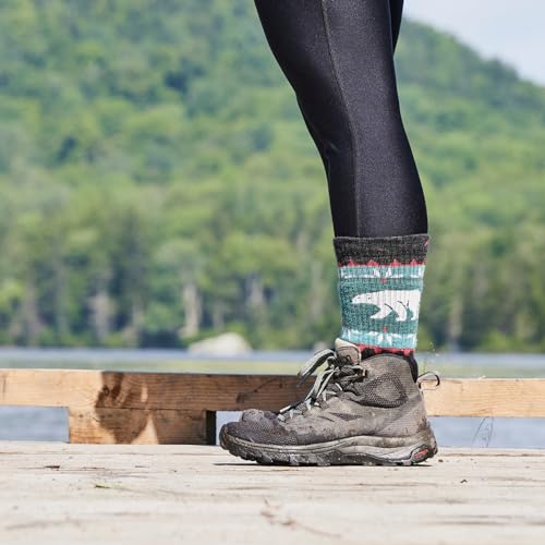 Image of Darn Tough Women's Vanna Grizzle Boot Midweight Hiking Socks, Merino Wool Crew, Breathable Lightweight Hiking Gear