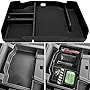 JOJOMARK Center Console Organizer fits for Dodge RAM 2022 2021 2020 2019 1500 2500 3500 Accessories Interior Storage Box Armrest Storage Tray (Black)