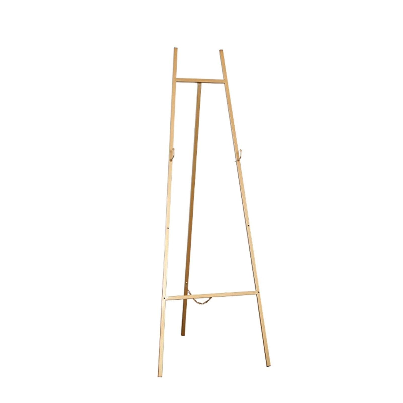HADECOLL Artist Exhibition Easel,Simplicity Wrought Iron Drawing Holder,Vintage Gold Tripod,For Trade Shows Posters Art Displays,Gold-50Cm