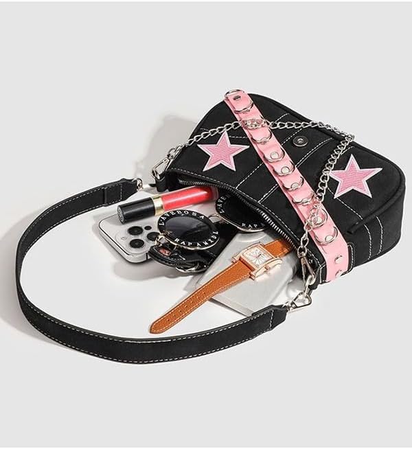 Cute Y2K Purse – Shoulder Bag with Chain Strap, Versatile Handbag for Women, Perfect for Daily Use, Parties & Travel - Image 7