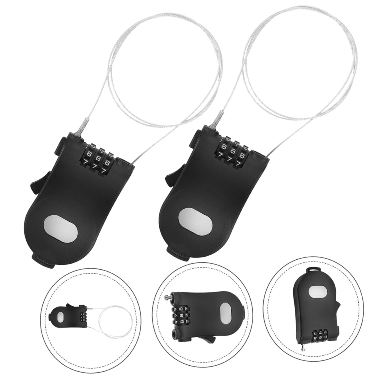 Toddmomy 8pièces Verrou De Snowboard Antivol Compact Et Léger Serrure De Ski Avec Câble De Sécurité Pour Activités Plein Air
