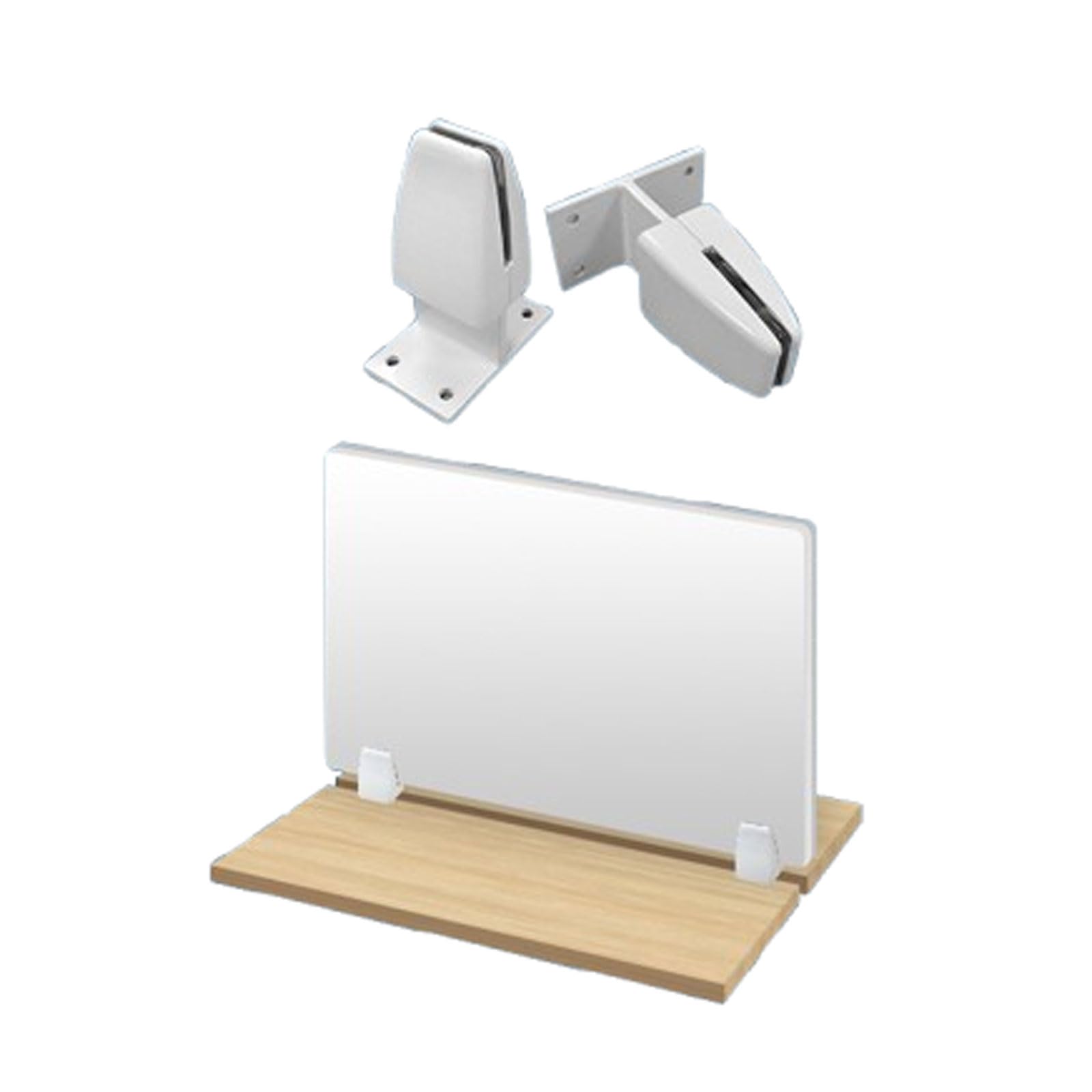 Cloison de bureau en PVC blanc idéale pour le télétravail et coworking