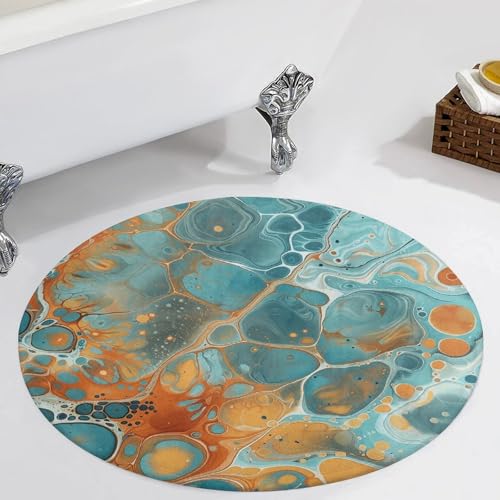 Tapis rond antidérapant pour éviter les glissades dans le salon