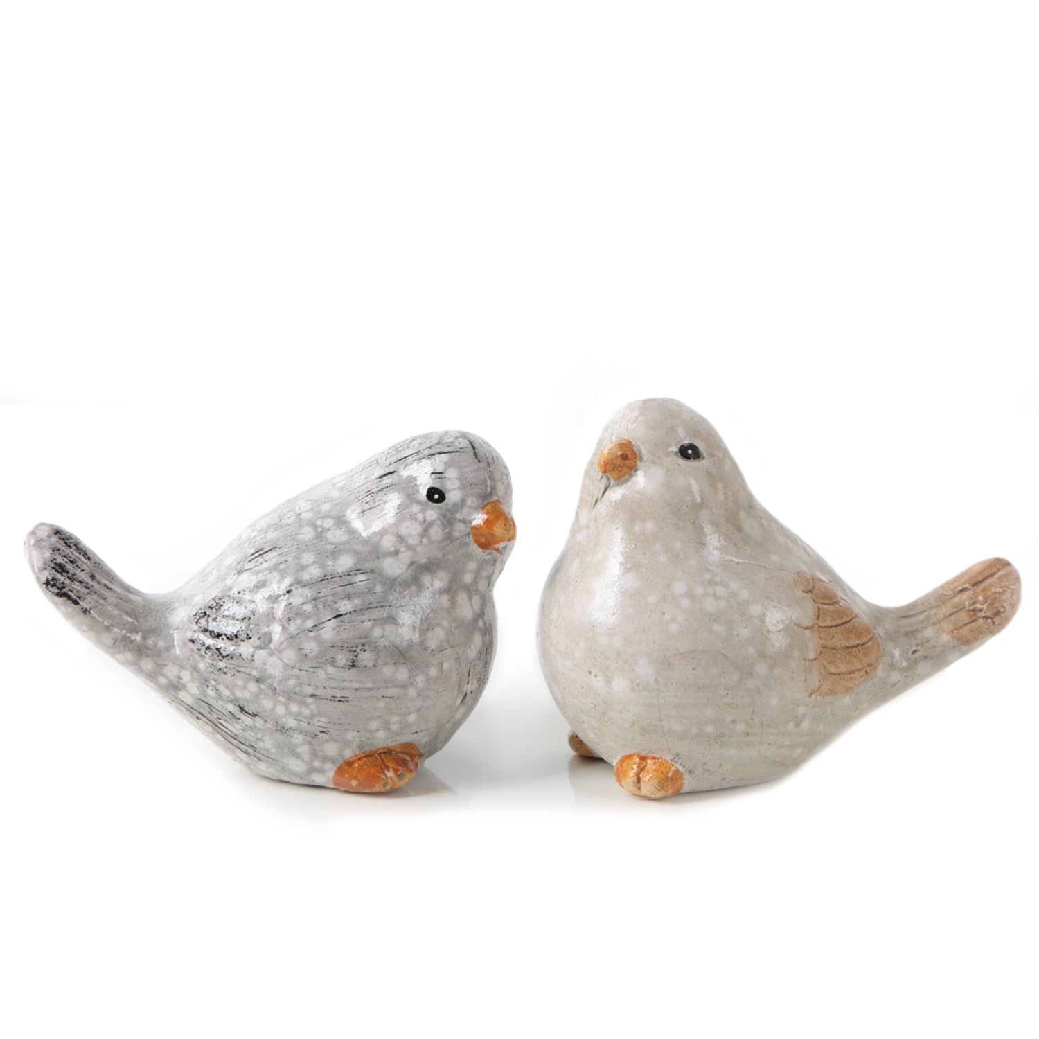 Logbuch-Verlag Figuras decorativas de cerámica para decoración de primavera, primavera, Pascua, jardín, 7 x 9 cm