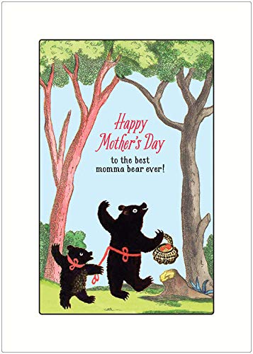 Lucca Paperworks Momma Bear Mother's Day Card, 5 X 7 (1)