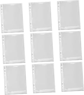 TEHAUX 6 Peças Capas De Foto De Livreto De Exibição Transparente Para Fichário De Fotos Recargas De Página Protetores De Página De Arquivo Protetores De Página De Cartão De Visita