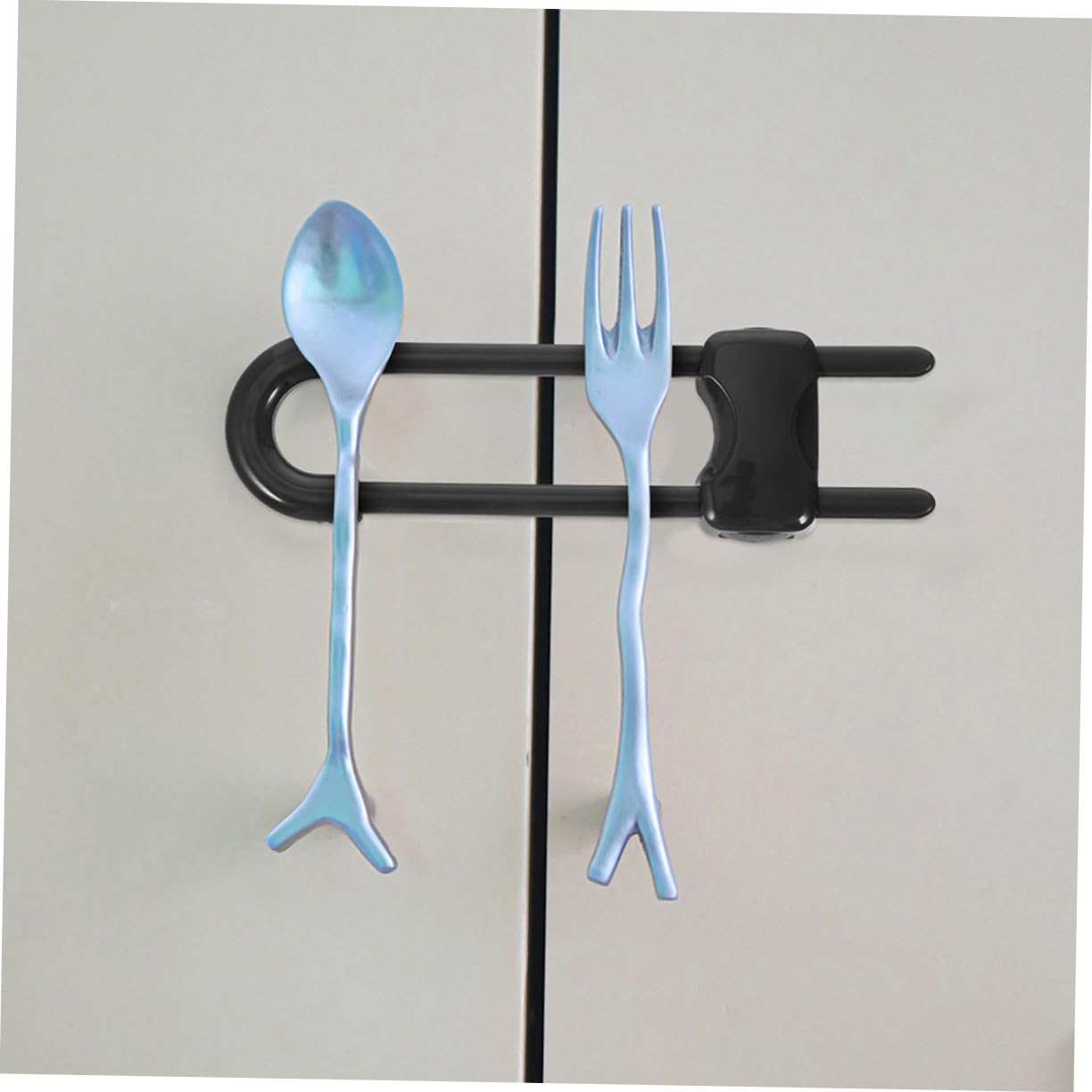 12 piezas Cerraduras Seguridad Niña U-shaped para Puertas Armarios Cajones Nevera Protección Infantil Fácil Uso Adultos