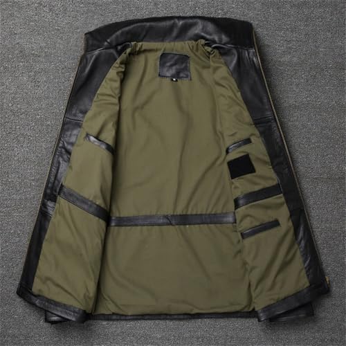 keusyoi Men's Cowhide Leather Jackets Oversized Man Genuine Leather Motorcycle Style Hunting Leather Jacket Coats steampunk buy now online keusyoi Men's Cowhide Leather Jackets Oversized Man Genuine Leather Motorcycle Style Hunting Leather Jacket Coats steampunk buy now online