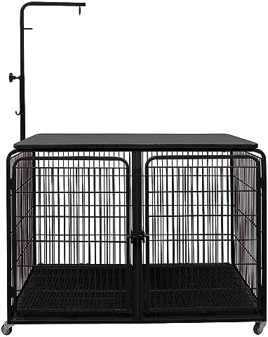 Canil Gaiola Mesa De Tosa Cães Cachorro Pet Banho Tosa Preto