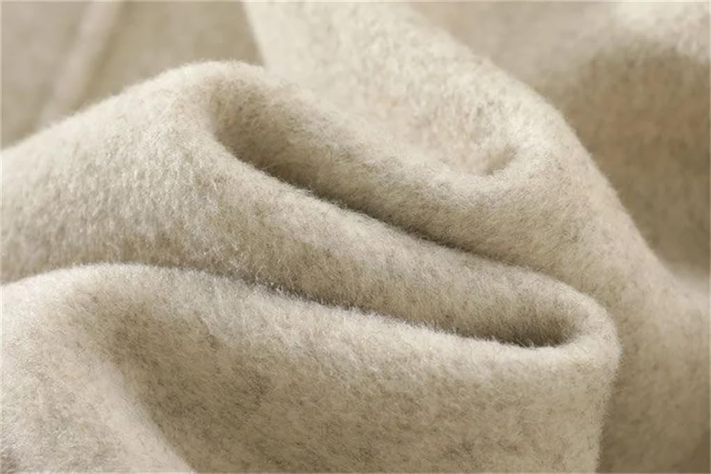 Chaquetas gruesas para mujer, abrigos con cinturón, solapa de invierno, abrigo clásico de lana larga sólida