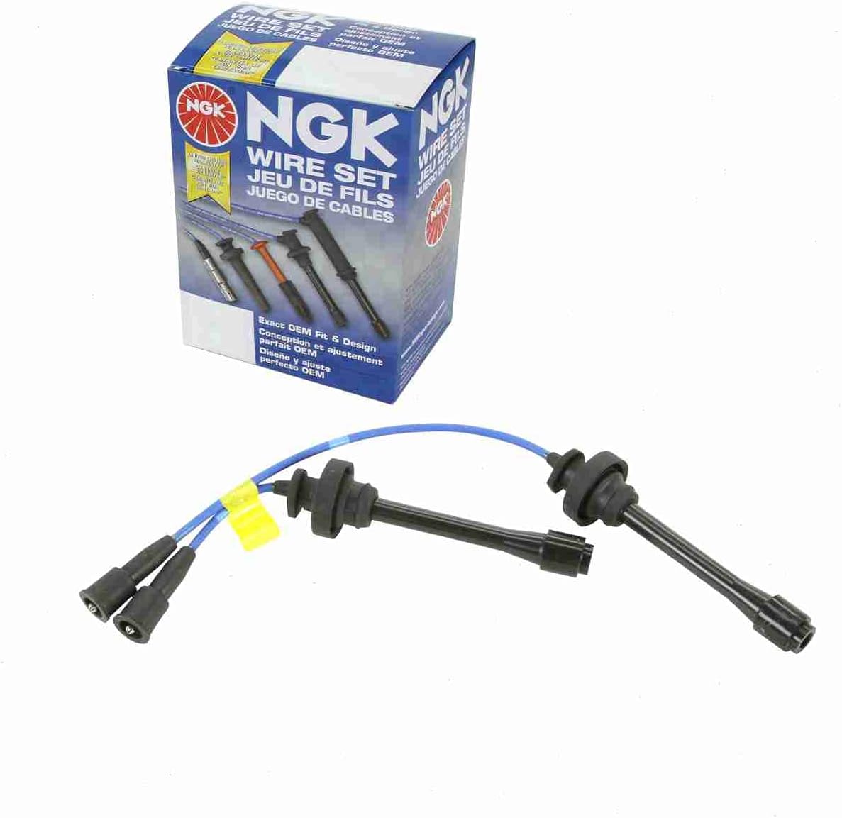 NGK Spark Plug Wire Set compatible with Mitsubishi Lancer 2.0L L4 2002-2007