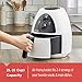 BLACK+DECKER Purify 2-Liter Air Fryer, White/Black, HF100WD