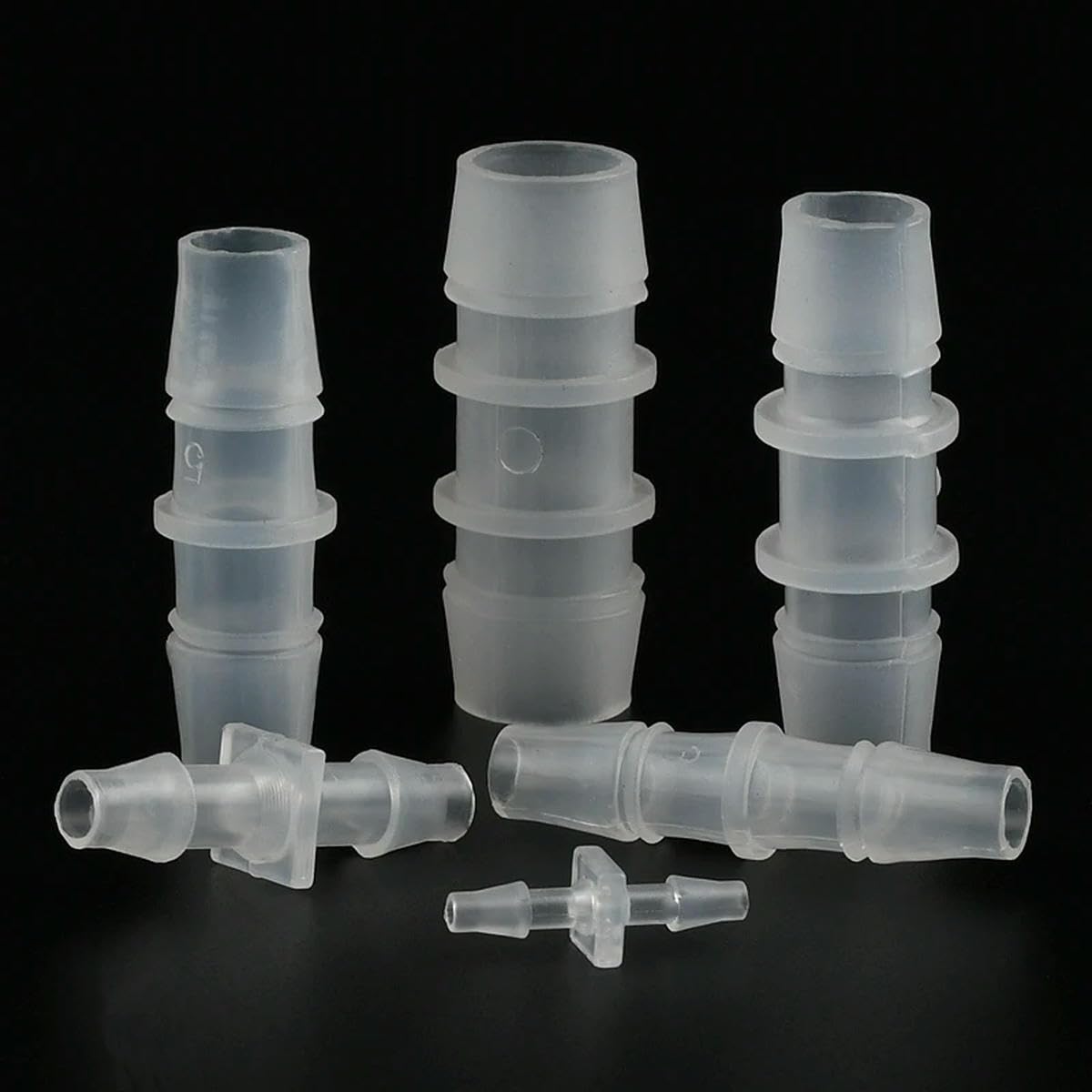3-150 conectores rectos de plástico PP de 1,6 a 15,8 mm, accesorios de aireador de tanque de acuario, manguera de riego por goteo, juntas de igual diámetro, 150 unidades, 3,9 mm