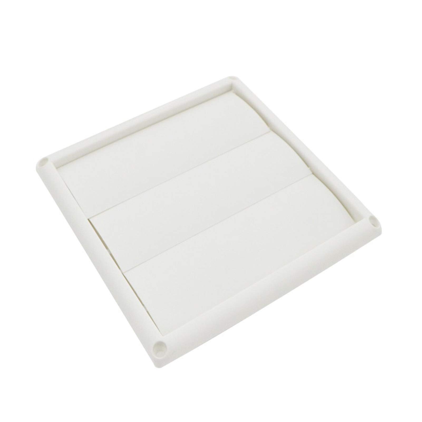 Griglia di ventilazione a parete in plastica | Bianco: scarico con feritoia in plastica for condotto a parete e ventilatore