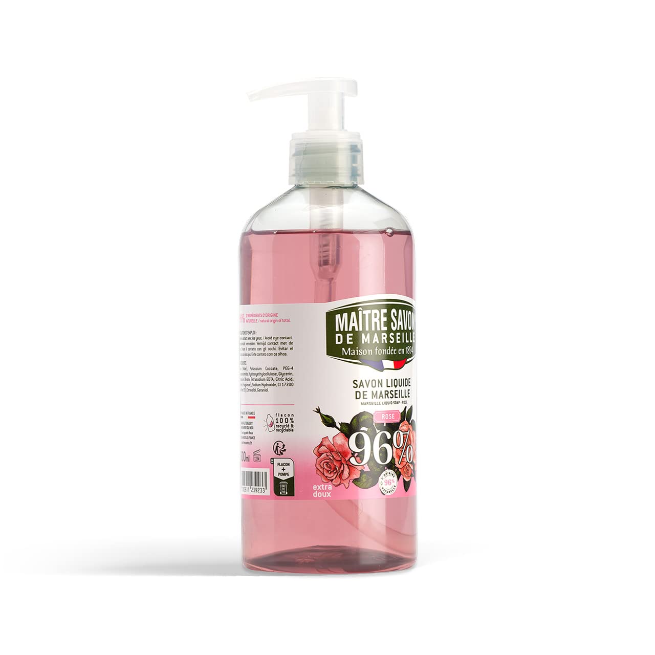 Maître Savon de Marseille 500ml Marsylia Mydło w płynie Różowy