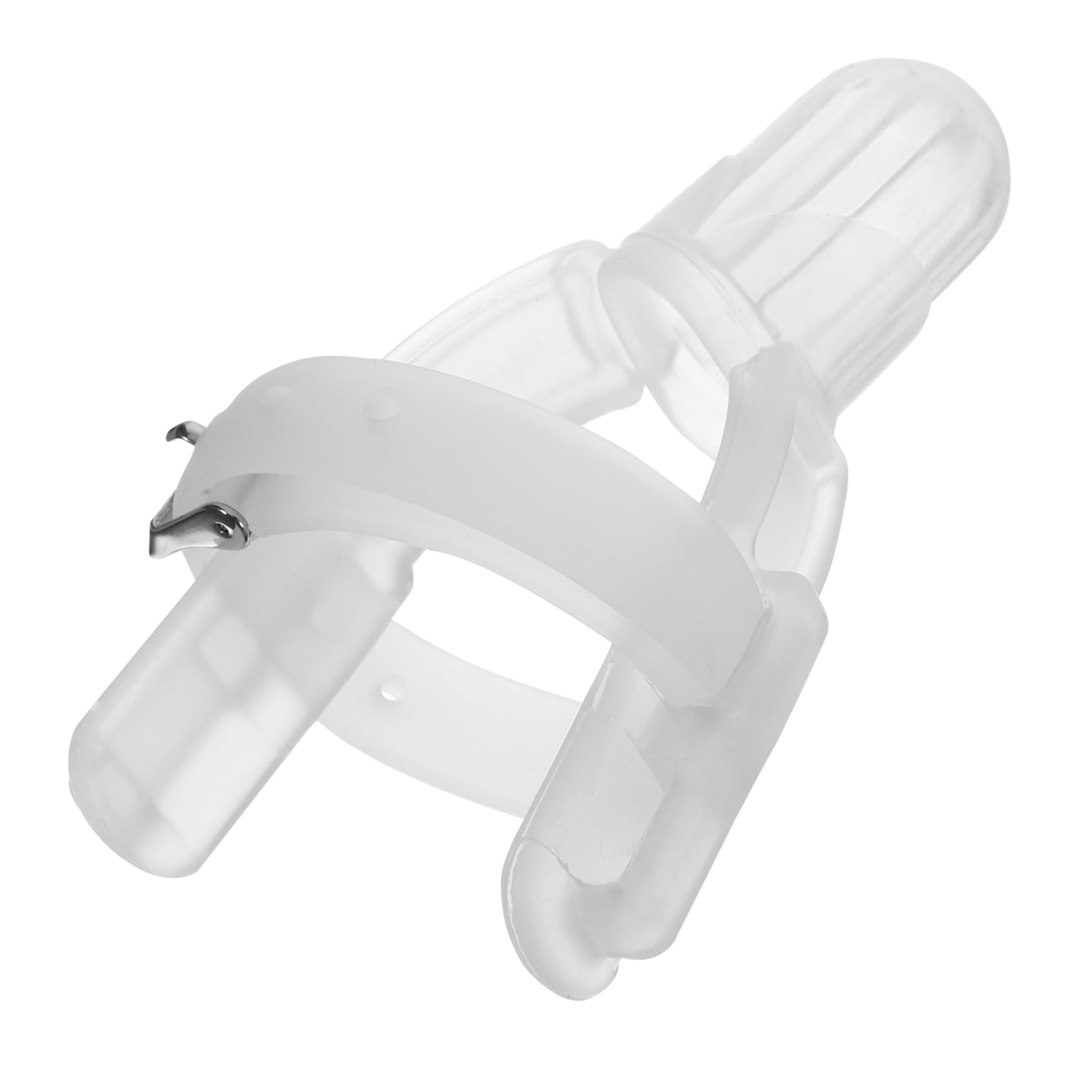 BESTonZON Baby Finger Thumb Stopper Thumb Cover for Boys and Girls Gum Pain Relief Adjustable Loop Multi-Point Snap 100% Food Grade Silicone Blue