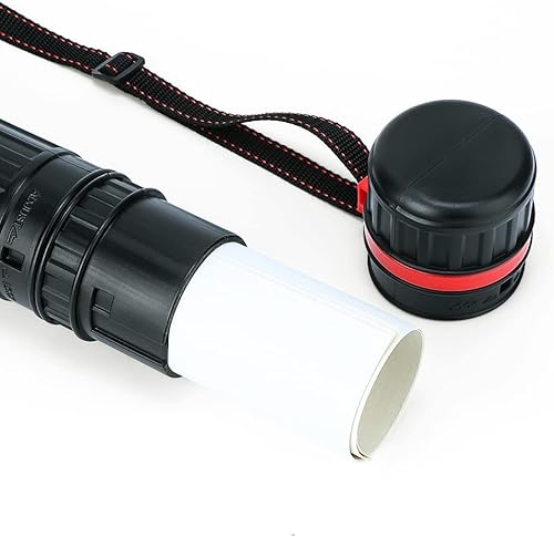Miniatura 7 de TRANSON Paquete de 2 tubos de almacenamiento pequeños para pósteres, de 17 a 27 pulgadas, extensibles para documentos, planos, obras de arte y
