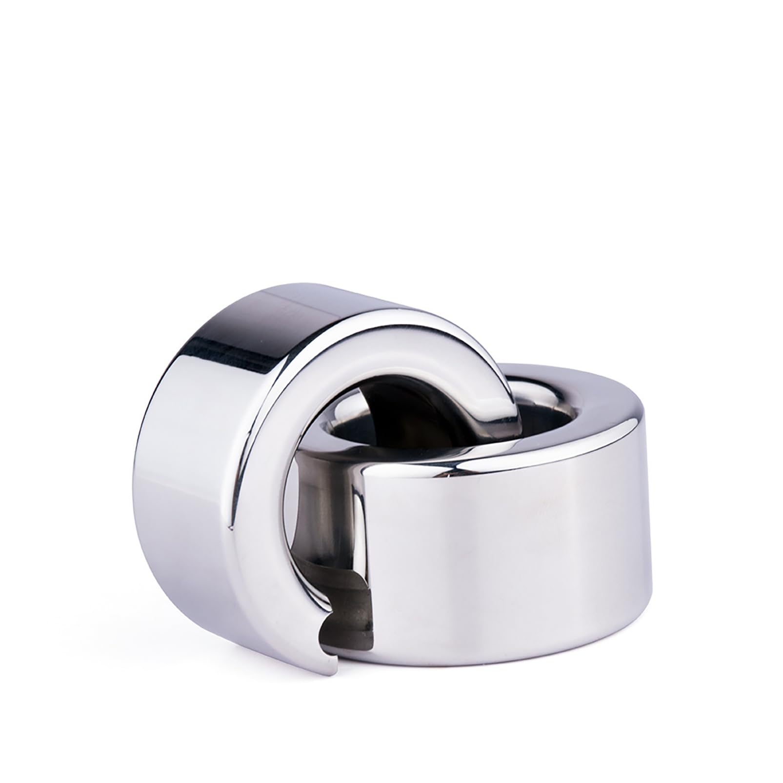 SeLgurFos Cockring in acciaio inox pesante pene anello metallo rimovibile testicolo stretcher peso scroto ciondolo SM castità Bondage giocattoli del sesso per gli uomini (154-L)