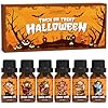SALUBRITO Halloween Fragrance Oils Set, Funny Essential Oils Gift Set for Diffuser, Candle, Soap Making Scents, Pumpkin Pie, Spiced Cider, Caramel Apples, Candy Corn, Snickerdoodle, Witch's Brew