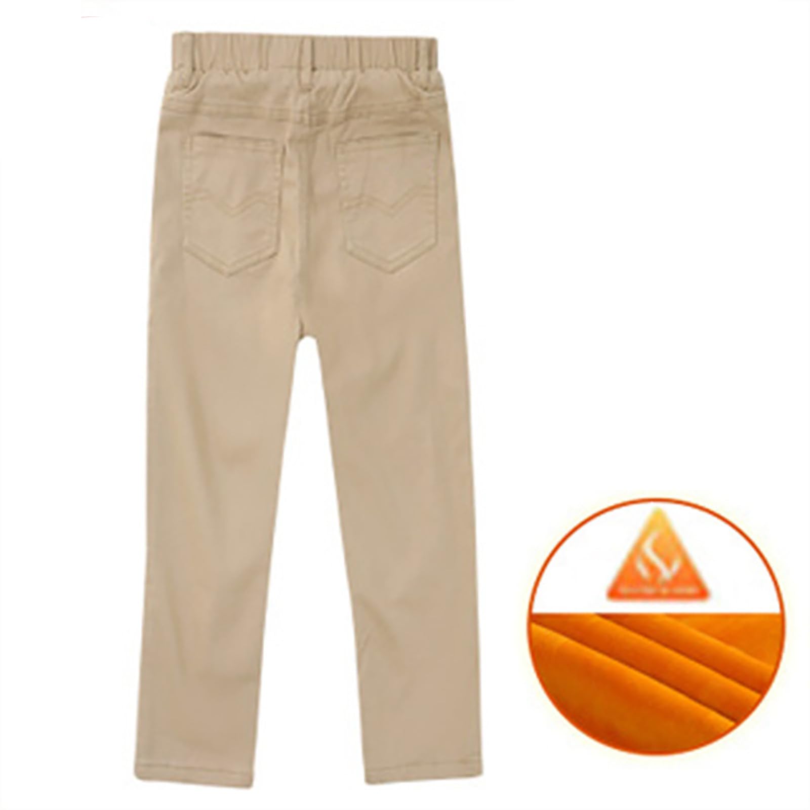 WWricotta Pantaloni Bambini, da Ragazzo Elasticizzati, Foderati in Pile E Spessi, per La Scuola E Lo Sport, Comodi Casual con Elastico in Vita per, Resistenti, Leggeri, Ideale per Gli Sport