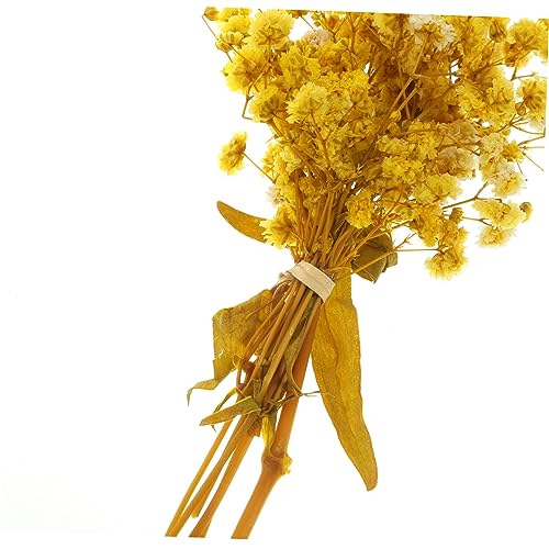 Ramos Secos Happyyami de Flores de Gypsophila Amarillas miniatura 7