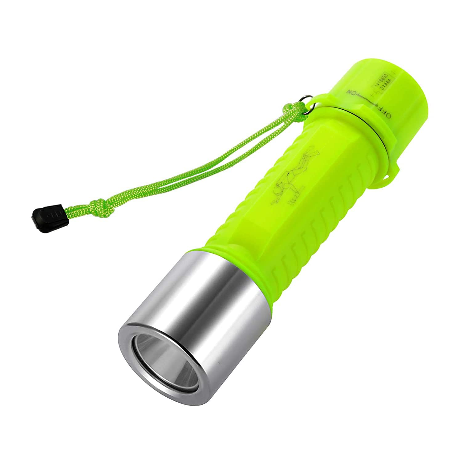 BlueFire Tauchen Taschenlampe, 1200LM XM-L2 LED Tauchlampe, Professionelle Helle Wasserdicht Sicherheit Unterwasser Lampe mit Handschlaufe