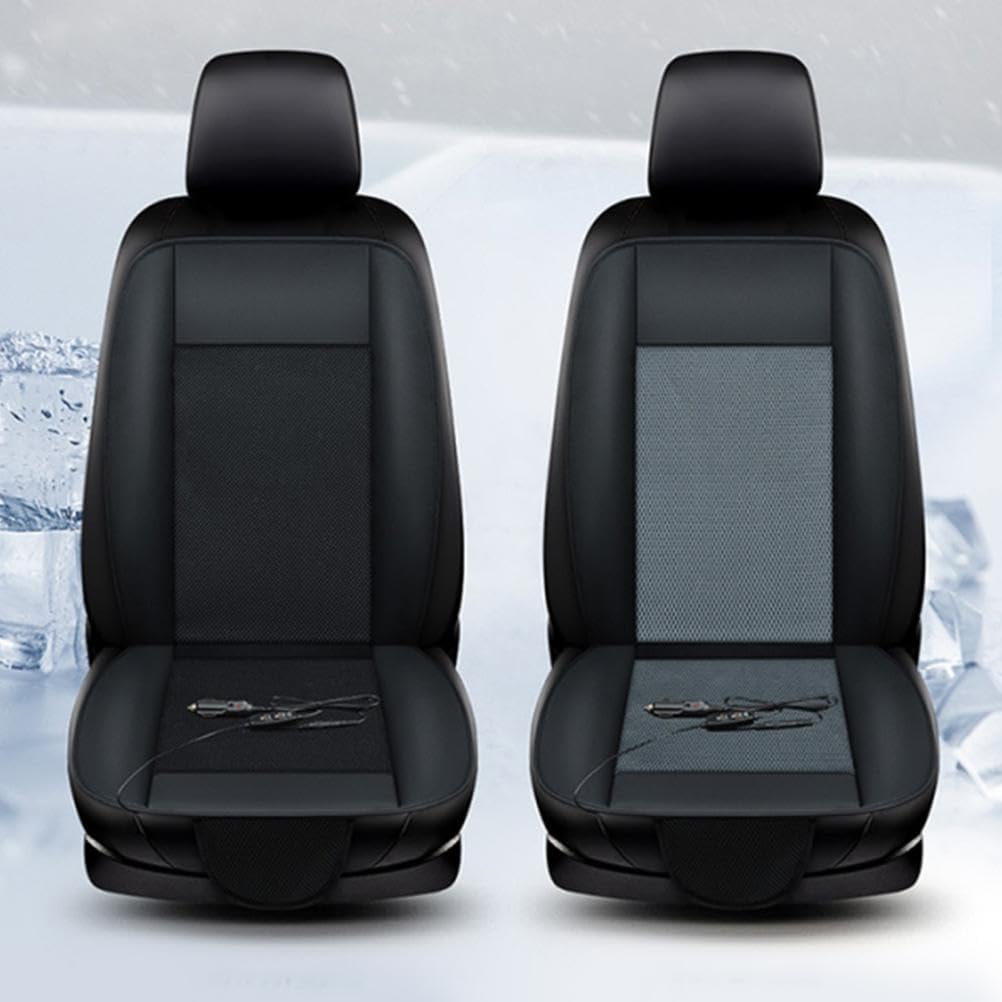 Cuscino di Ventilazione per Seggiolino Auto, Cuscino di Raffreddamento Portatile 12V Cuscino di Raffreddamento per Seggiolino Auto con Accessori per Ventola (Black1)